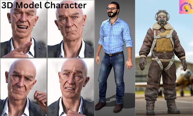 Gig Preview - Model 3d creatures, 3d object, 3d character for game asset, product animation