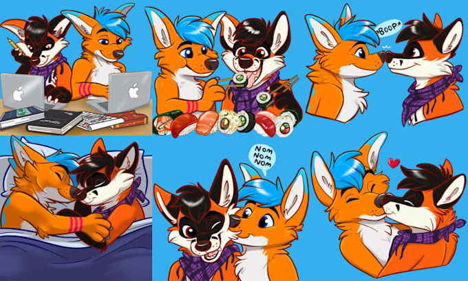 Gig Preview - Do custom telegram sticker nsfw sticker couple sticker discord animated sticker