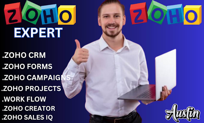 Bestseller - do any task of zoho CRM, books, form, projects