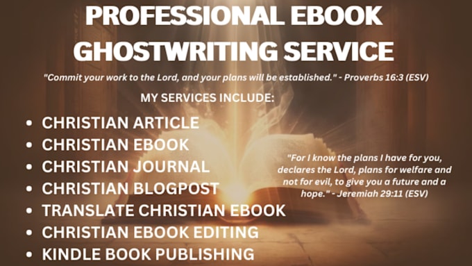 Gig Preview - Write custom ebook, devotion, prayer journal, prayer book, christian article