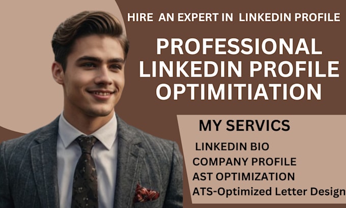 Gig Preview - Write your linkedin profile, linked in bio, linked in profile optimization