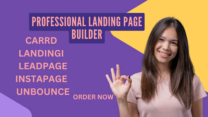 Gig Preview - Setup landing page builder carrd landingi leadpage instapage unbounce