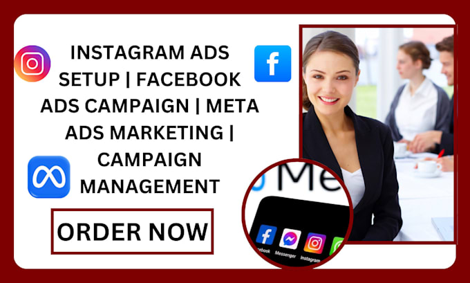 Gig Preview - Setup and manage instagram ads facebook ads campaign meta ads marketing