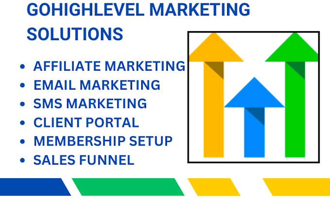 Gig Preview - Setup gohighlevel email SMS marketing affiliate marketing client portal setup VA