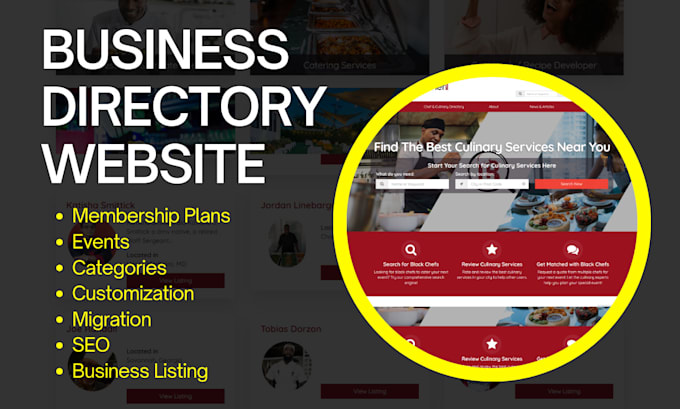 Gig Preview - Brilliant directory business directory website brilliant directory website