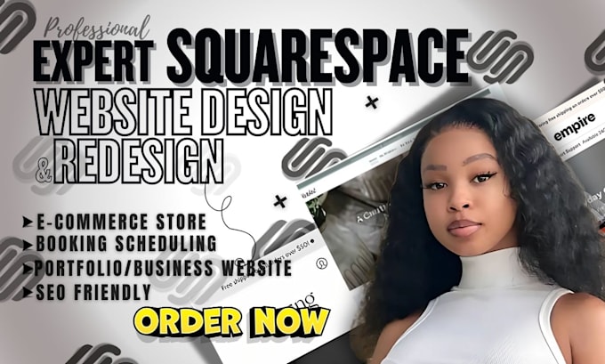 Gig Preview - Build squarespace website design squarespace website redesign, squarespace seo