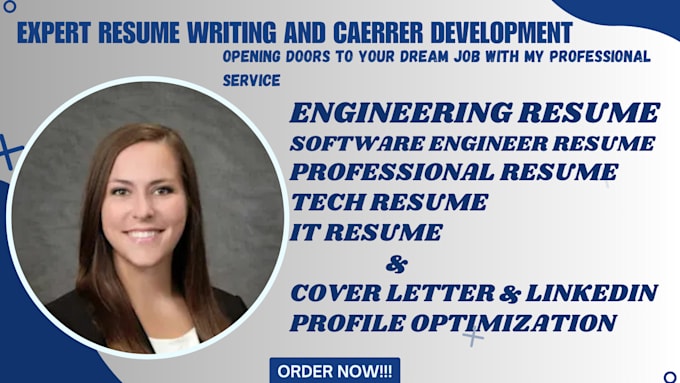 Gig Preview - Craft a professional ats engineering resume tech resume IT resume