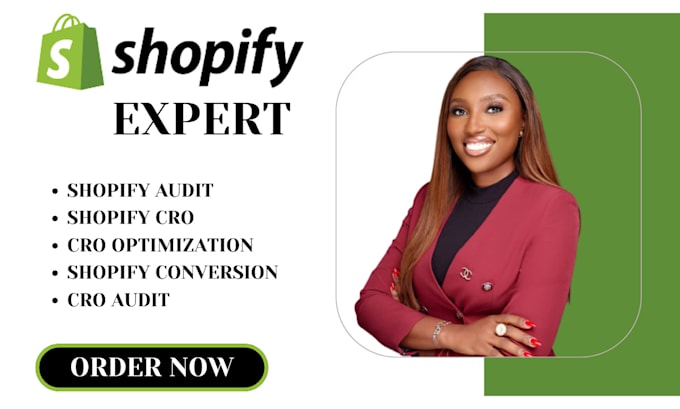 Gig Preview - Optimize the conversion rate of your shopify store cro audit