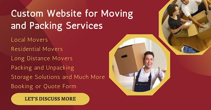 Gig Preview - Create movers and packers website