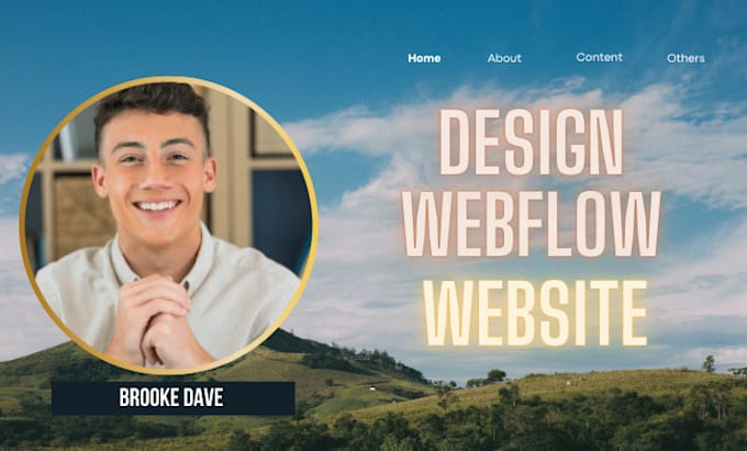 Gig Preview - Design webflow website update webflow landing page or customize webflow template