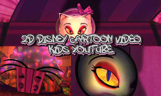 Gig Preview - 2d cartoon youtube intro, disney kids cartoon animator, southpark cartoon video