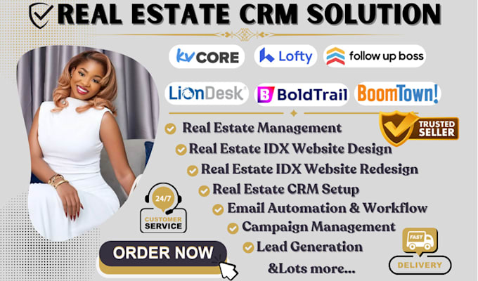 Gig Preview - Setup lofty crm kvcore smart plans follow up boss automation liondesk, boldtrail