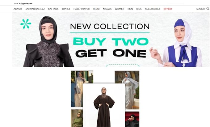 Gig Preview - Design eyes catching  islamic clothing website ,abaya store, muslim wears store