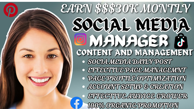 Bestseller - be your social media marketing manager facebook instagram pinterest content