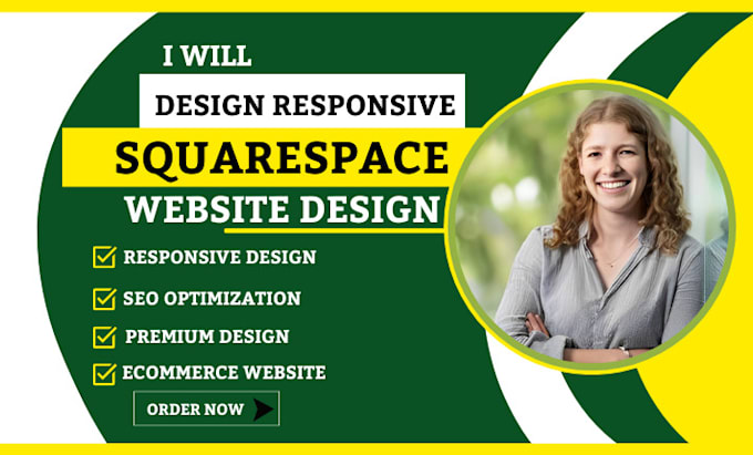 Gig Preview - Build squarespace website development, design or redesign squarespace website