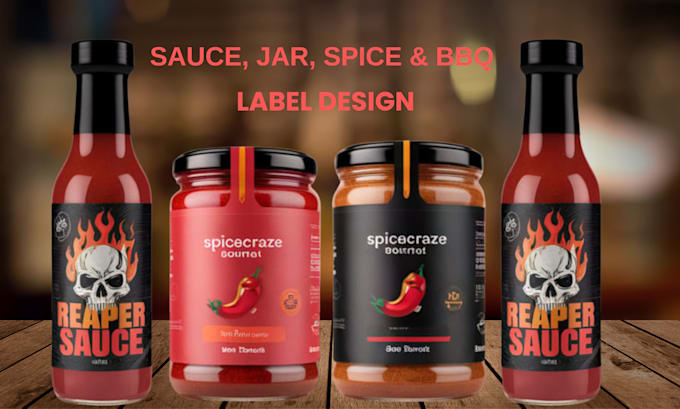 Bestseller - make high quality food label for spice, sauce, bbq, cocktail sauce label design