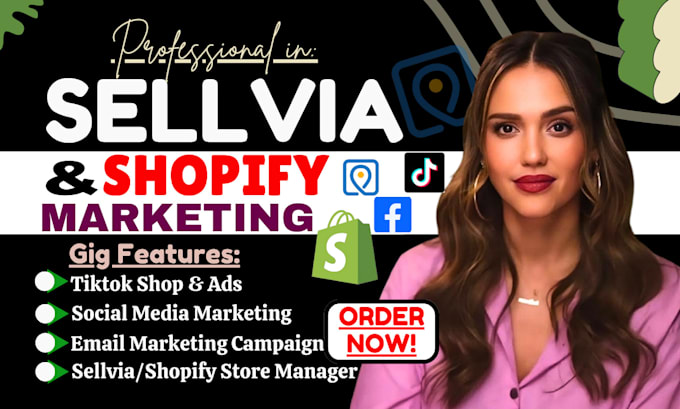 Gig Preview - 15x sales on high ticket sellvia marketing, shopify marketing, sellvia promotion