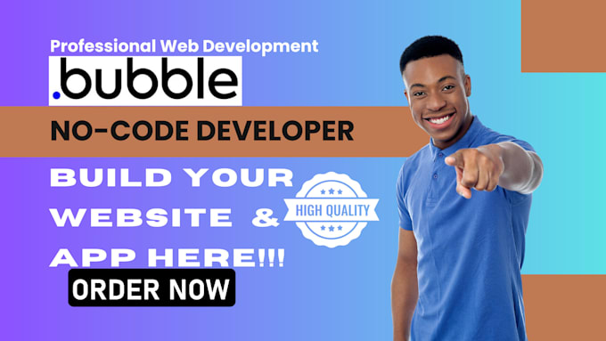 Gig Preview - Build a scalable no code web app using bubble io for bubble development