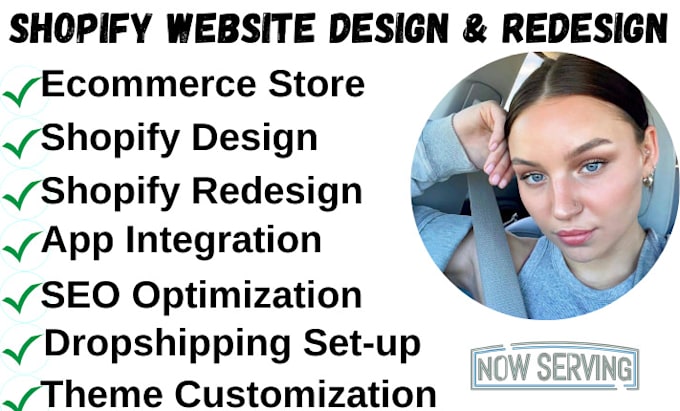 Gig Preview - Build shopify store redesign shopify website shopify ecommerce website design