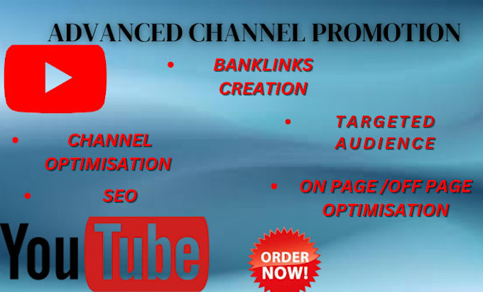 Gig Preview - Do advanced channel promotion to build genuine audience