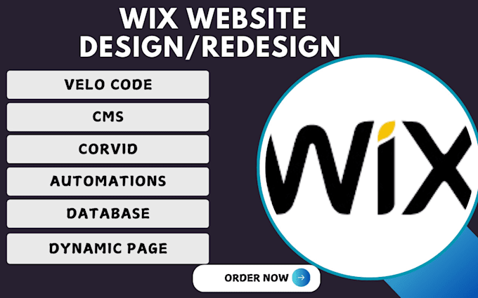 Gig Preview - Custom wix velo code wix cms wix corvid fix wix automation wix database wix seo