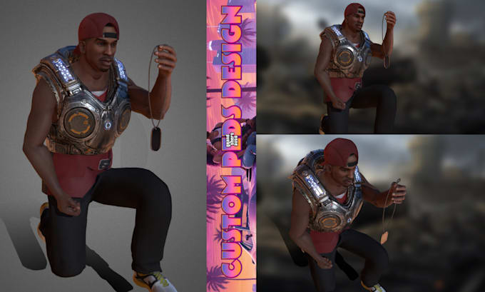 Gig Preview - Create custom peds, custom clothing, 3d model clothing ped, for fivem or gta 5