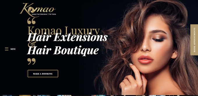 Gig Preview - Design 7 figure hair extension shopify store beauty store hair extension website