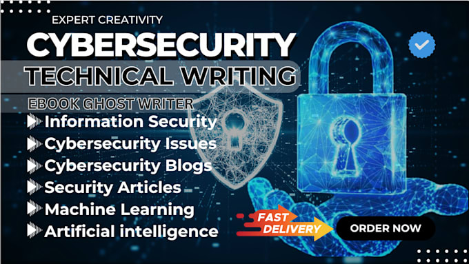 Gig Preview - Write cybersecurity, information security, IT and tech ebook technical reports