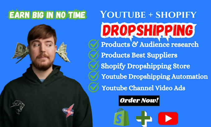 Bestseller - create a youtube automation and dropshipping shopify store