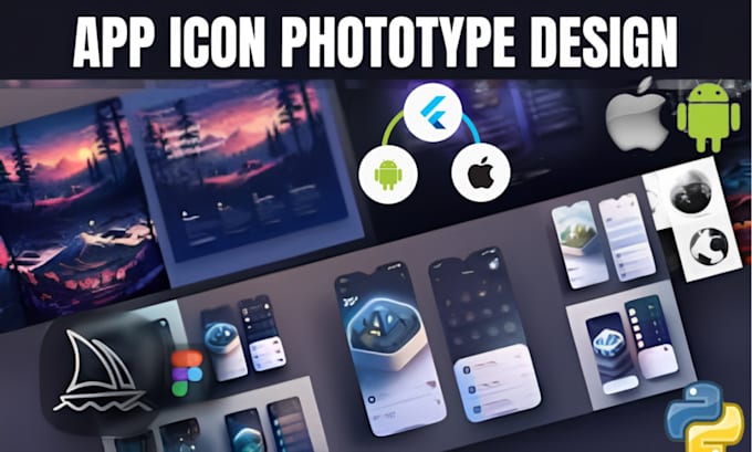 Gig Preview - Marketing app icon phototype design app store optimization macos aso ui flutter