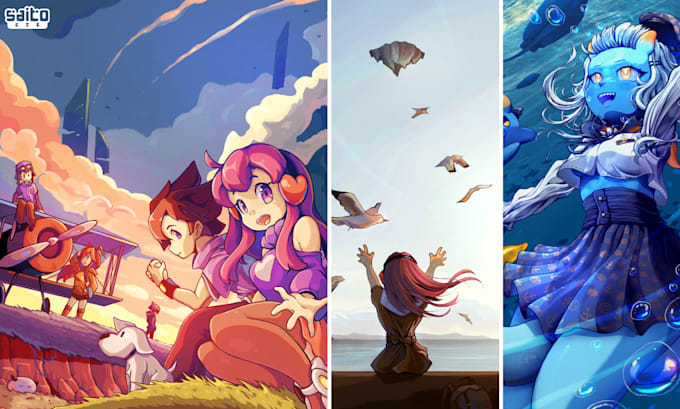 Gig Preview - Draw vibrant character designs and illustrations for you