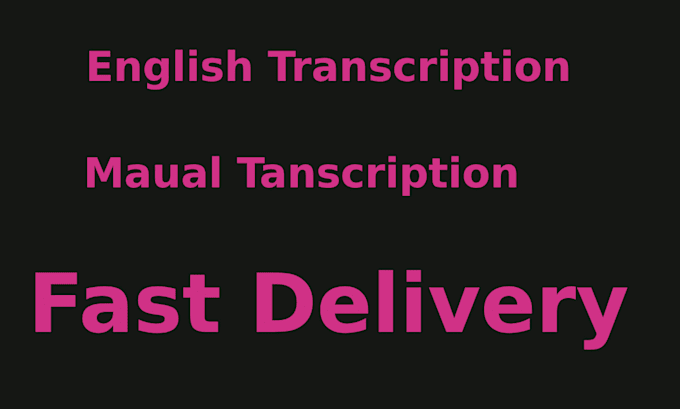 Gig Preview - Do manual english transcripton of audio to text or video transcritpion in 24 hrs