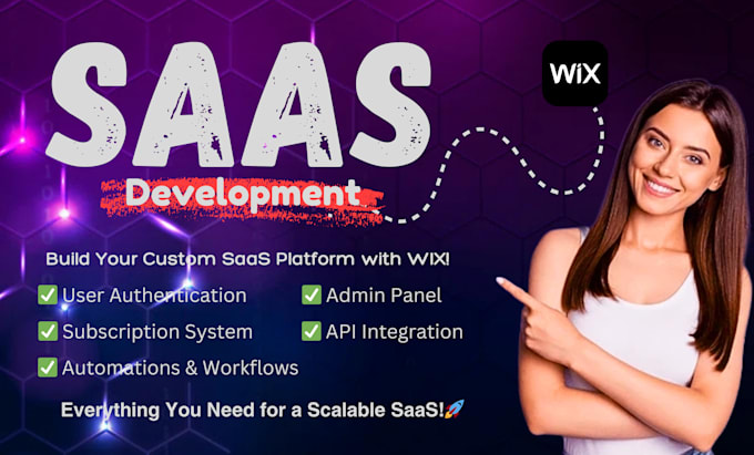 Gig Preview - Build a scalable saas platform with wix