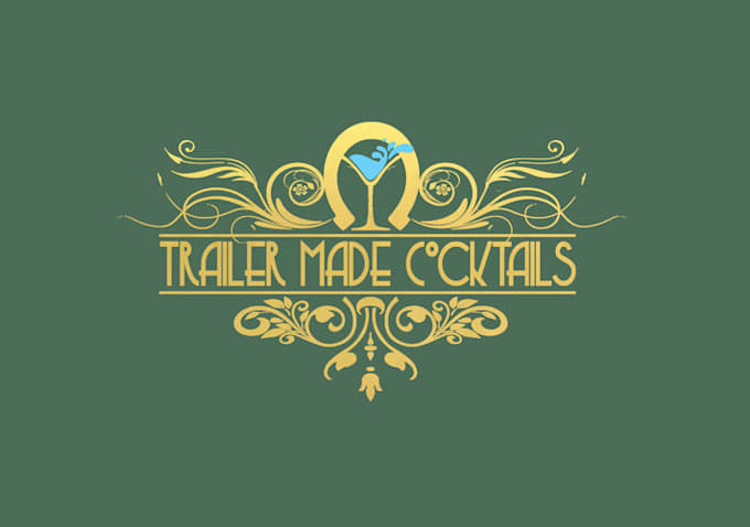 Gig Preview - Create speakeasy mobile horse trailer cocktail logo design