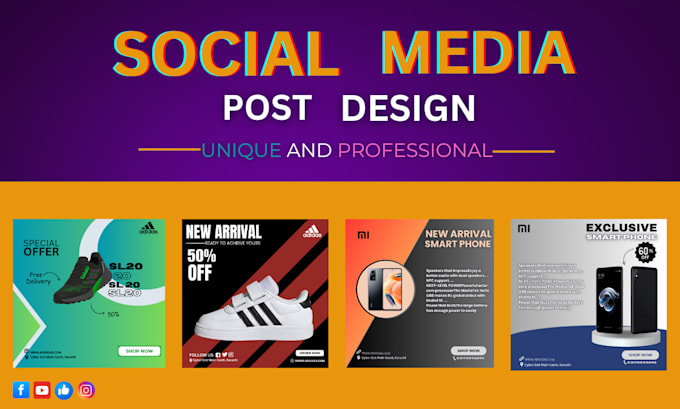 Gig Preview - Design eye catching and professional social media post