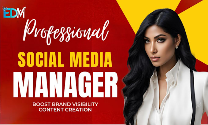 Gig Preview - Be your social media marketing manager and content creator