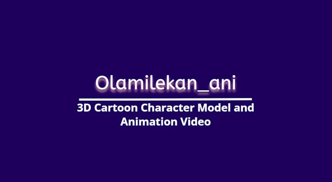 Bestseller - create a 3d character model for animation