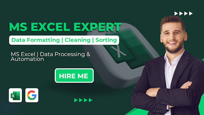 Bestseller - do professional data entry in ms excel fast  and accurate