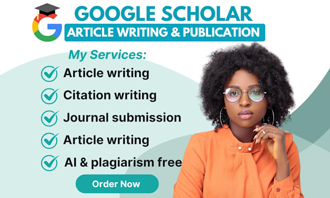 Gig Preview - Expertly write and publish article in google scholar peer review indexed journal