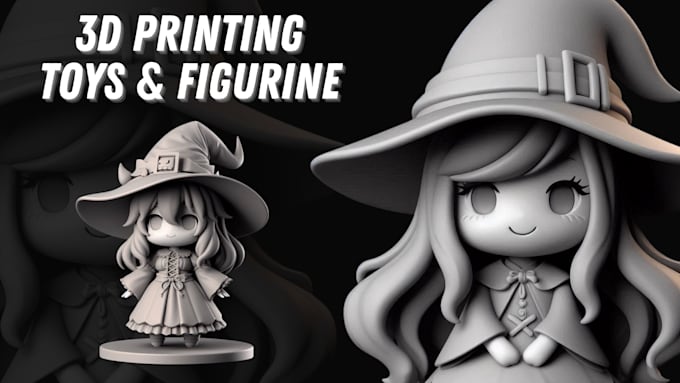 Gig Preview - Sculpt 3d character, figurine, toys, and stl model for printing