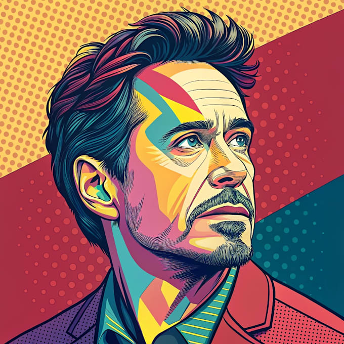 Gig Preview - Draw an awesome wpap pop art portrait style