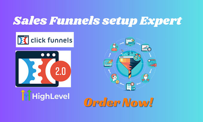 Gig Preview - Gohighlevel sales funnel, ghl dashboard customization, gohighlevel landing page