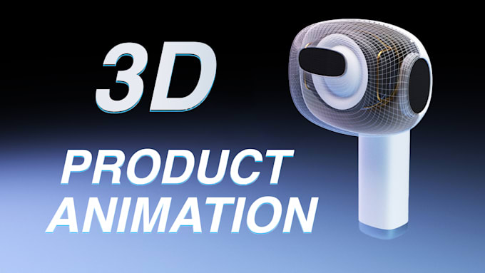 Gig Preview - Do 3d product animation video 3d modeling and rendering cgi industrial animation