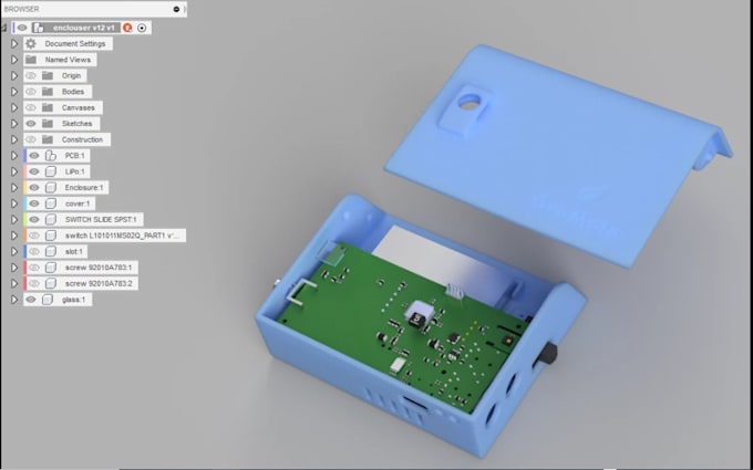 Gig Preview - Do pcb enclosure pcb casting 3d product design for 3d printing