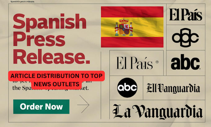 Gig Preview - Do spanish press release publish to top news combo link building, translation