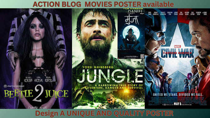 Gig Preview - Design impactful movie posters, key art for your film release,cinematic movie