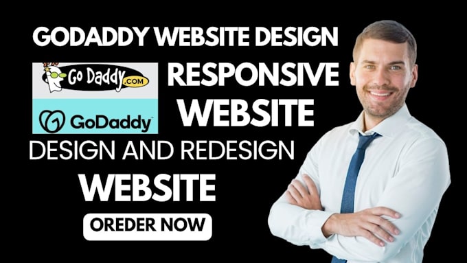 Gig Preview - Godaddy website redesign godaddy design godaddy website redesign godaddy website