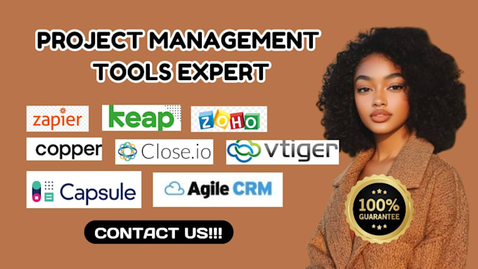 Gig Preview - Zapier integration with zoho crm copper keap close capsule crm vtiger agile crm