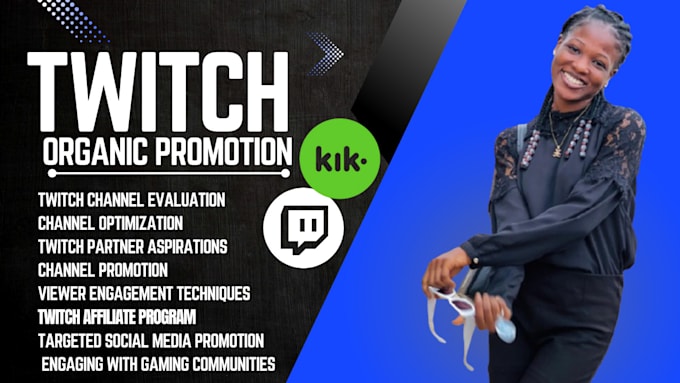 Gig Preview - Do fast twitch channel promotion and twitch affiliate