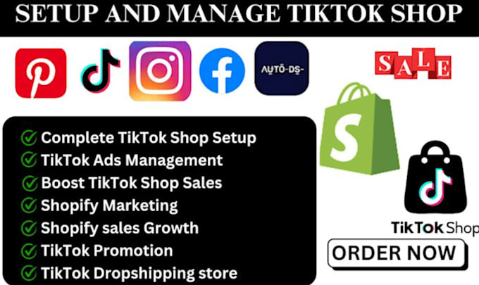 Gig Preview - Build your USA tiktok shop representative and handle everything